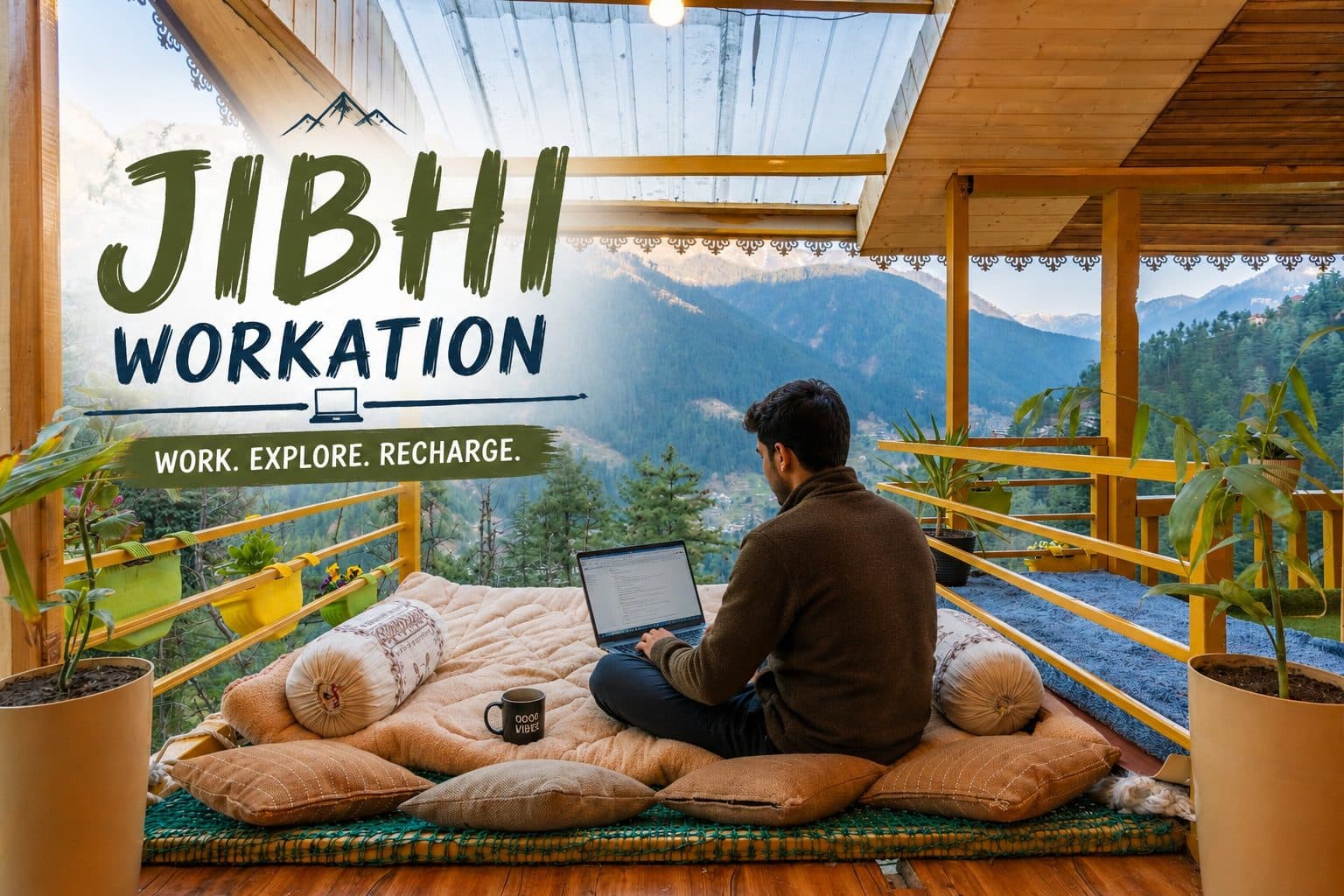 Work From Jibhi: Best Stays with WiFi & Mountain Views