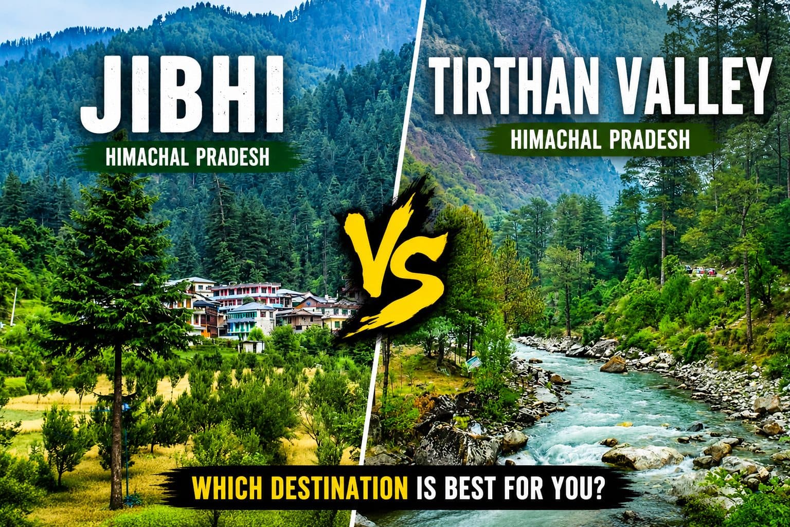 Jibhi vs Tirthan Valley: Are They the Same Place?