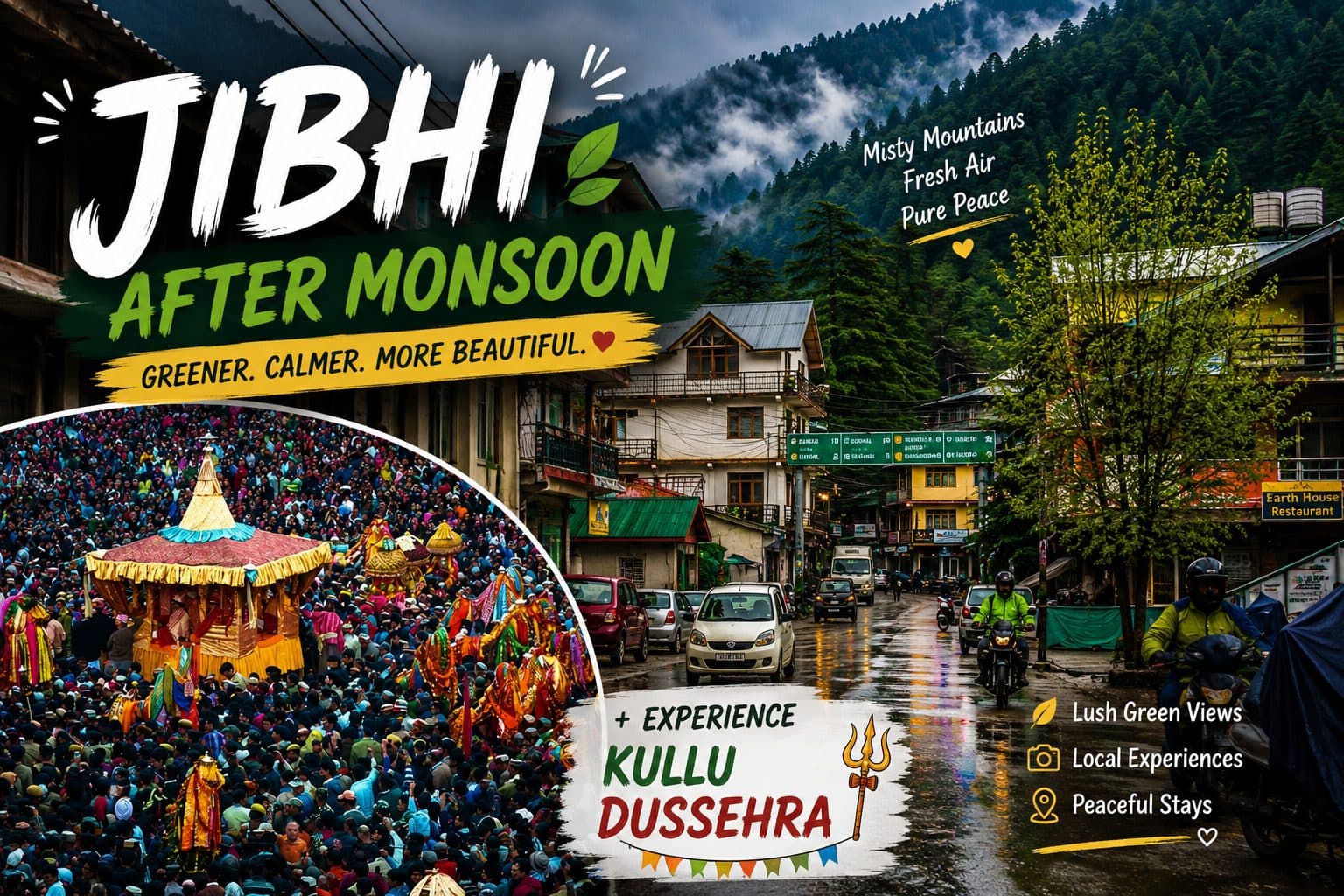 Jibhi in October-Post-Monsoon Travel Guide & Kullu Dussehra Day Trip