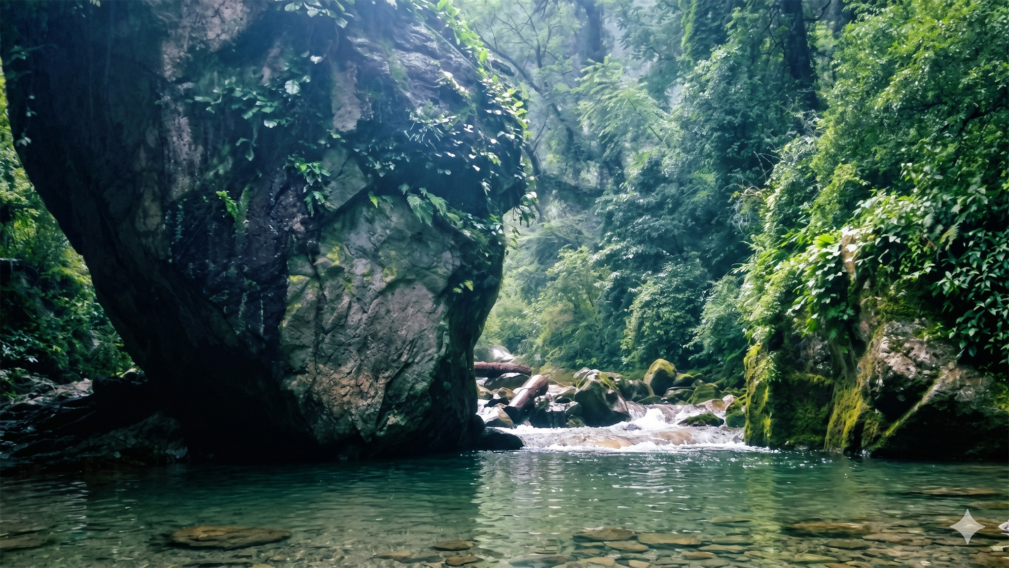 Rocks along Mini Thailand stream